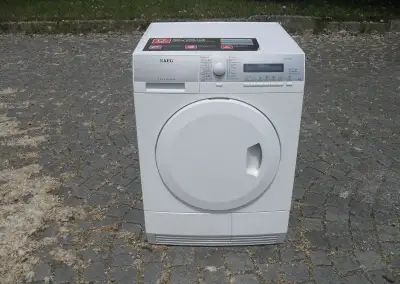 ZNAČKOVÁ SUŠIČKA PRÁDLA S TEPELNÝM ČERPADLEM AEG-7KG,tř.A+