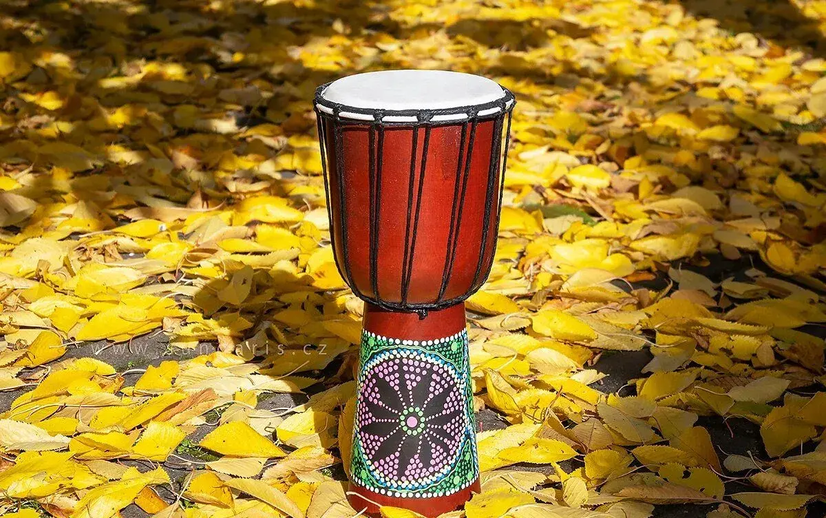 Djembe 40 cm - malovaný africký buben
