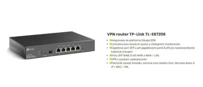 Gigabitový VPN router Omada - TP-Link TL-ER7206