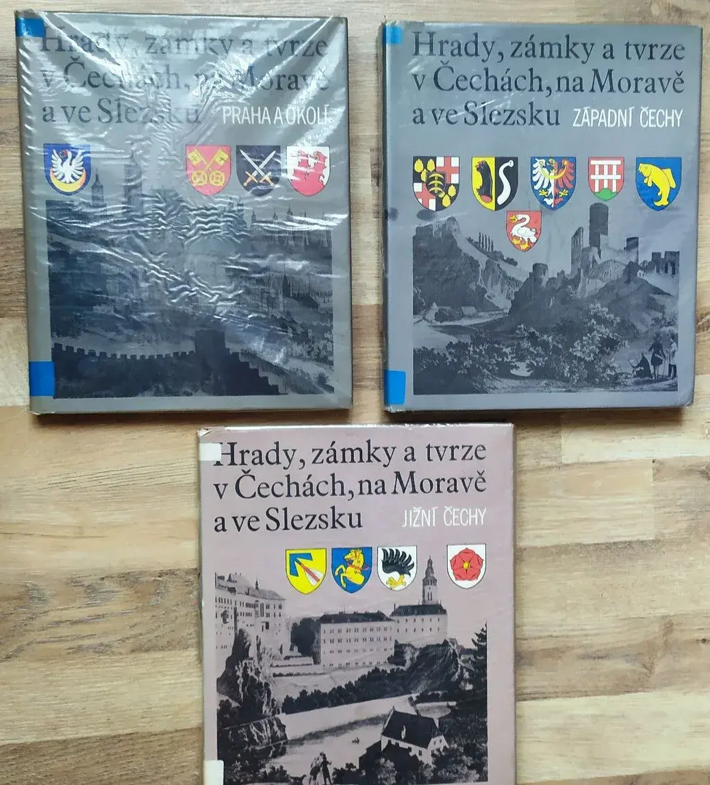 3 x Hrady,zámky a tvrze v Čechách,Moravě a Slezsku