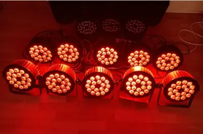Profi Led par 18x12 Wat RGBW -ALU
