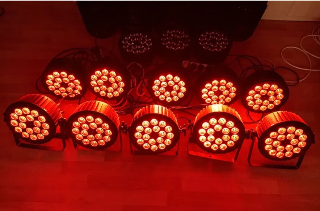 Profi Led par 18x12 Wat RGBW -ALU