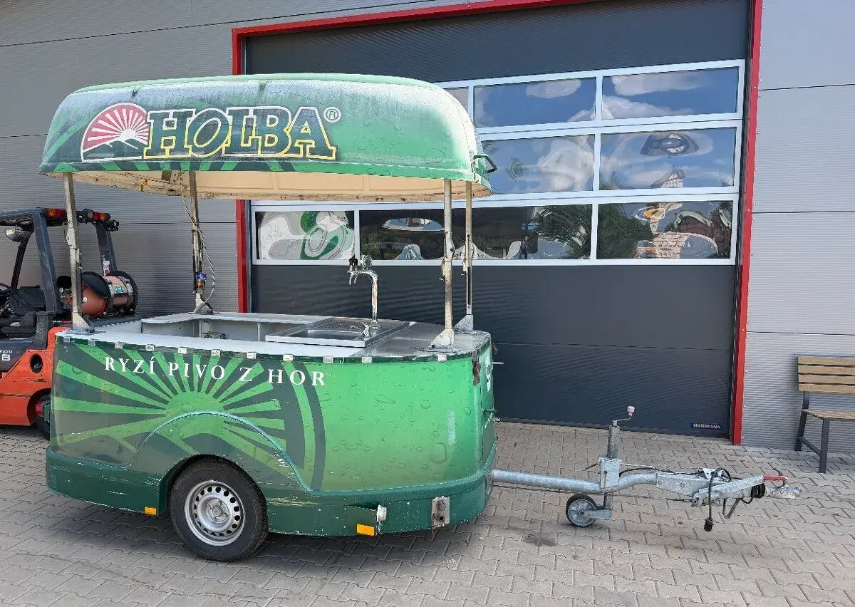Přívěsný vozík - pojízdný výčep ( bar ) vinotéka