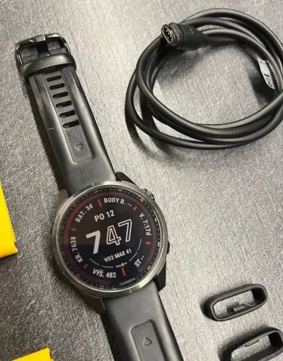 Garmin fenix 7S PRO Sapphire Solar - Titan Carbon - 42 mm