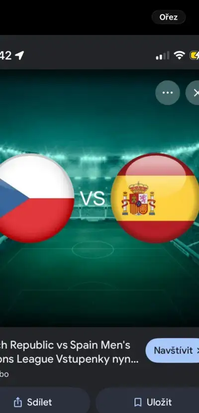 2 -4 vstupenky na Česko vs Španělsko Liga narodu - Poptávka: