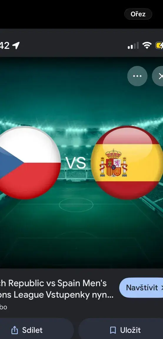 2 -4 vstupenky na Česko vs Španělsko Liga narodu - Poptávka: