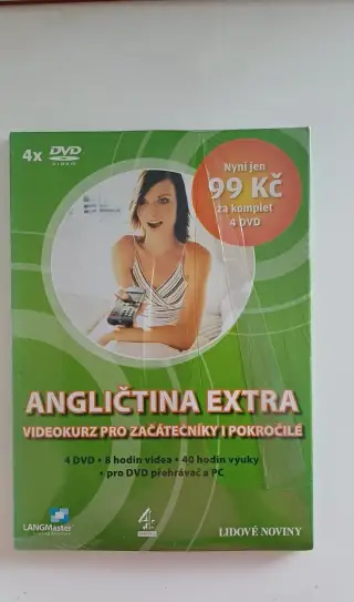 Angličtina extra DVD 4 ks - nepoužívané