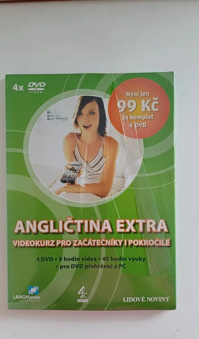 Angličtina extra DVD 4 ks - nepoužívané