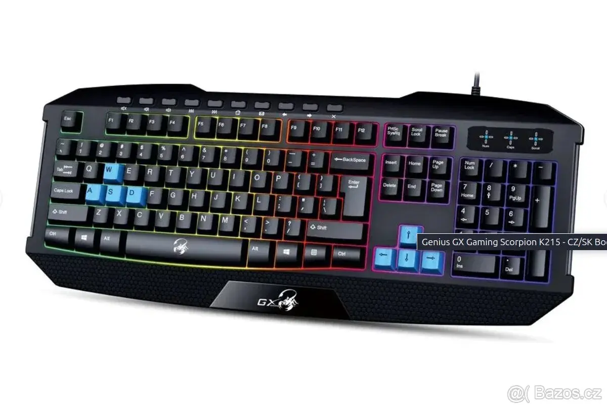 herní USB klávesnice Genius GX Gaming Scorpion K215, CZ/SK