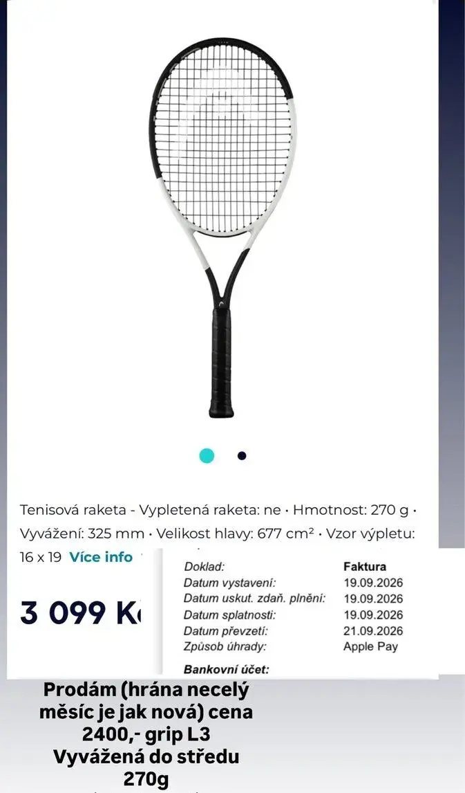 Head raketa