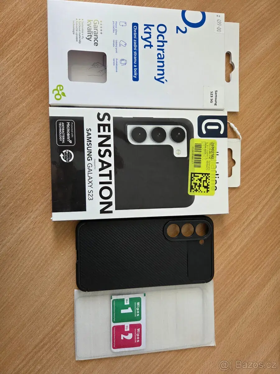 Samsung Galaxy S23 - 3x obal/kryt +1ks sklíčka na displej