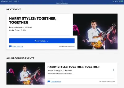 HARRY STYLES 25. 8. 2027 LONDÝN