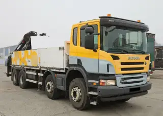 Scania P 400, 8X4, SILNÁ HYDRAULICKÁ RUKA (8,8 T, 12,6 M), R