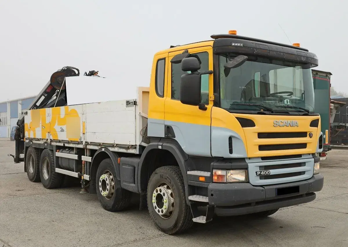 Scania P 400, 8X4, SILNÁ HYDRAULICKÁ RUKA (8,8 T, 12,6 M), R