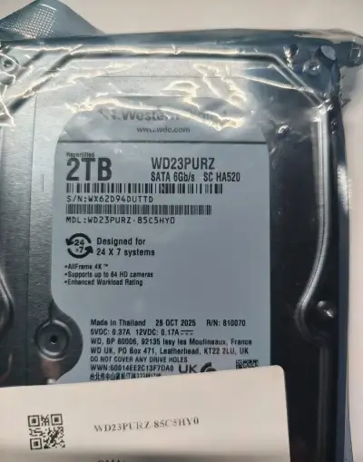 HDD WD Purple 2TB nové