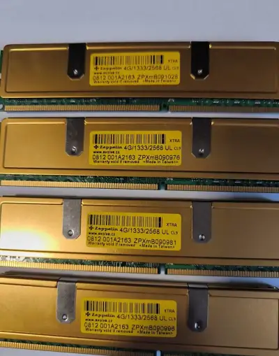 16 GB DDR3 RAM Zeppelin Xtra, 4× 4 GB