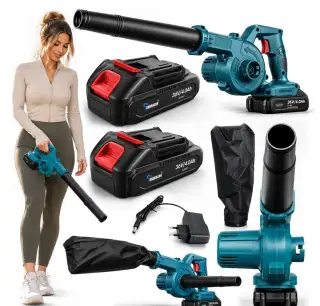 VYSAVAČ FUKÁČ NA LISTÍ BATERIE GRIL NA TRÁVU VAŘIČ 2xBATERIE