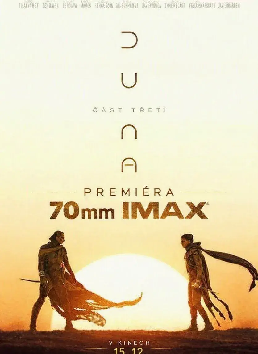 PŘEDPREMIÉRA - Duna: část třetí IMAX 70 mm