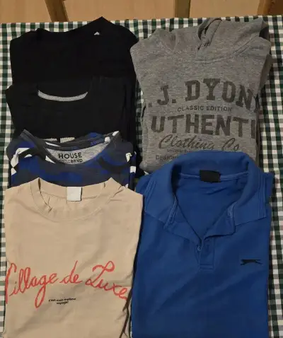 House, Zara, Slazenger – 5 triček a mikina M