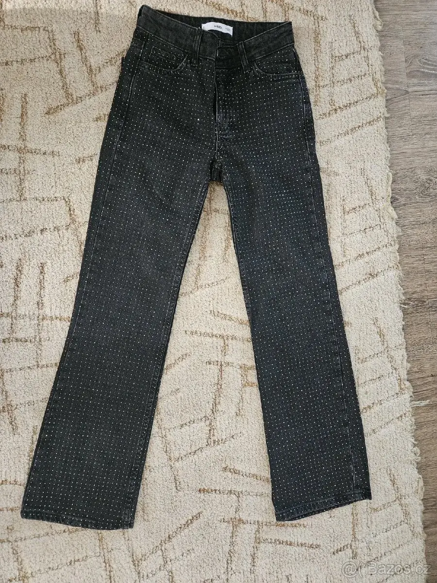 Džíny Mango vel.32 s kamínky