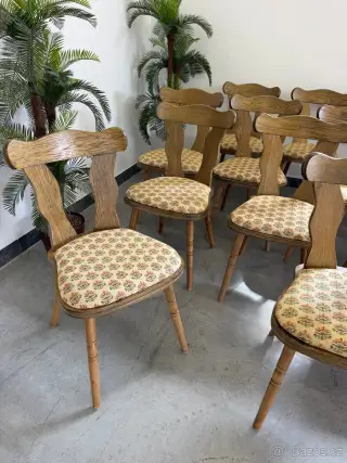 📌43 kusů Masivní DUBOVÉ židle. GASTRO restaurační.