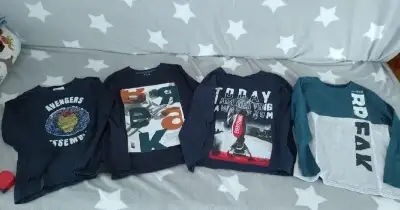 4x triko s dlouhým rukávem