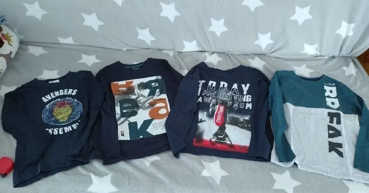 4x triko s dlouhým rukávem