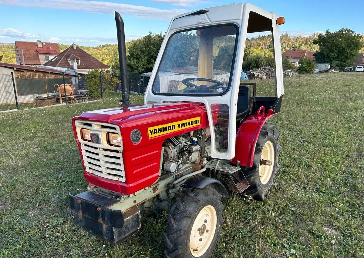 Malotraktor YANMAR YM1401D s pluhem, čertem,sazeč brambor