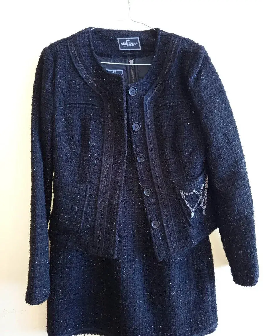 Elegantní kostým / set – šaty a sako (vel. 40 / M-L)
