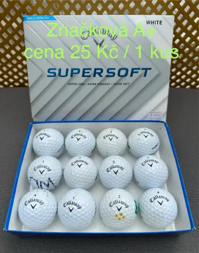 Hrané golfové míčky pouze Callaway Supersoft
