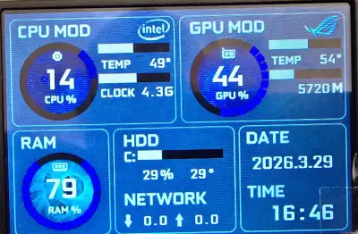 3.5" USB mini PC monitor