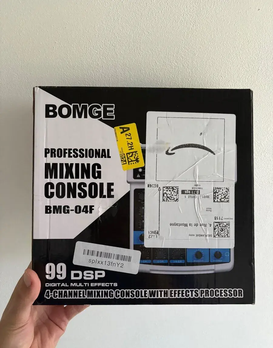 NOVÝ BOMGE BMG-04F – 4kanálový mixážní pult s DSP efekty (99