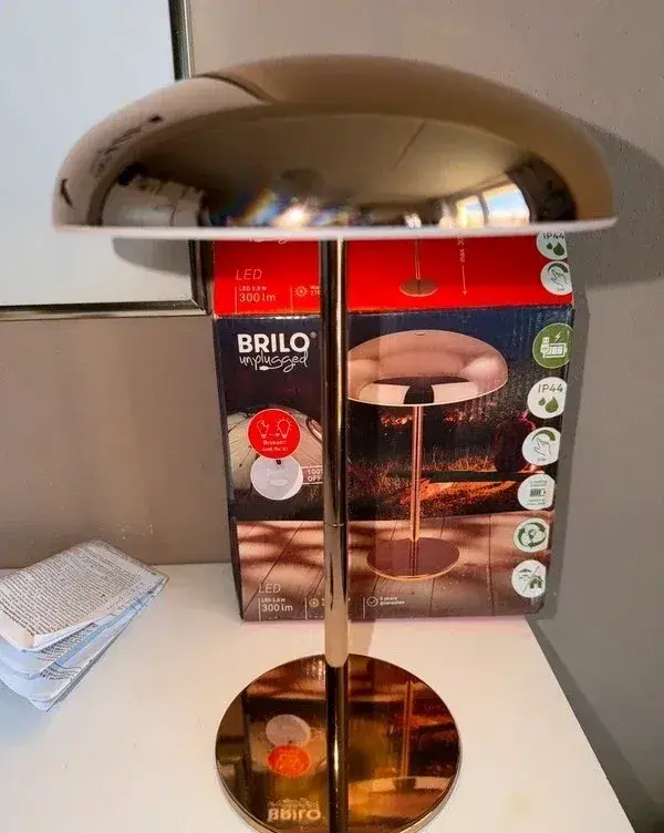 Nová venkovní led lampa Brilo Caxa bezdrátová stmívací bronz