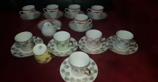Kávová souprava Bohemia Czechoslovakia + druhá starší