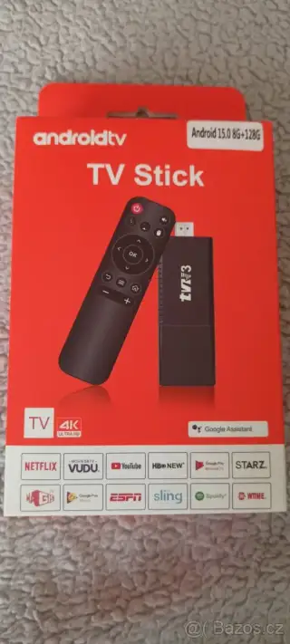 Android TV Stick nový 8-128 Gb,Android 15