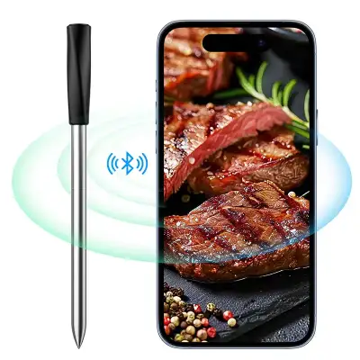 Bezdrátový teploměr na maso MeatChamp+ Bluetooth BBQ probe