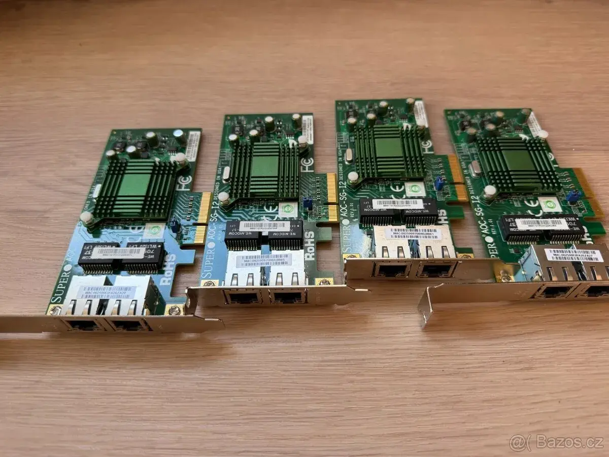 Supermicro AOC-SG-i2 – dvouportová Gigabit síťová karta Inte