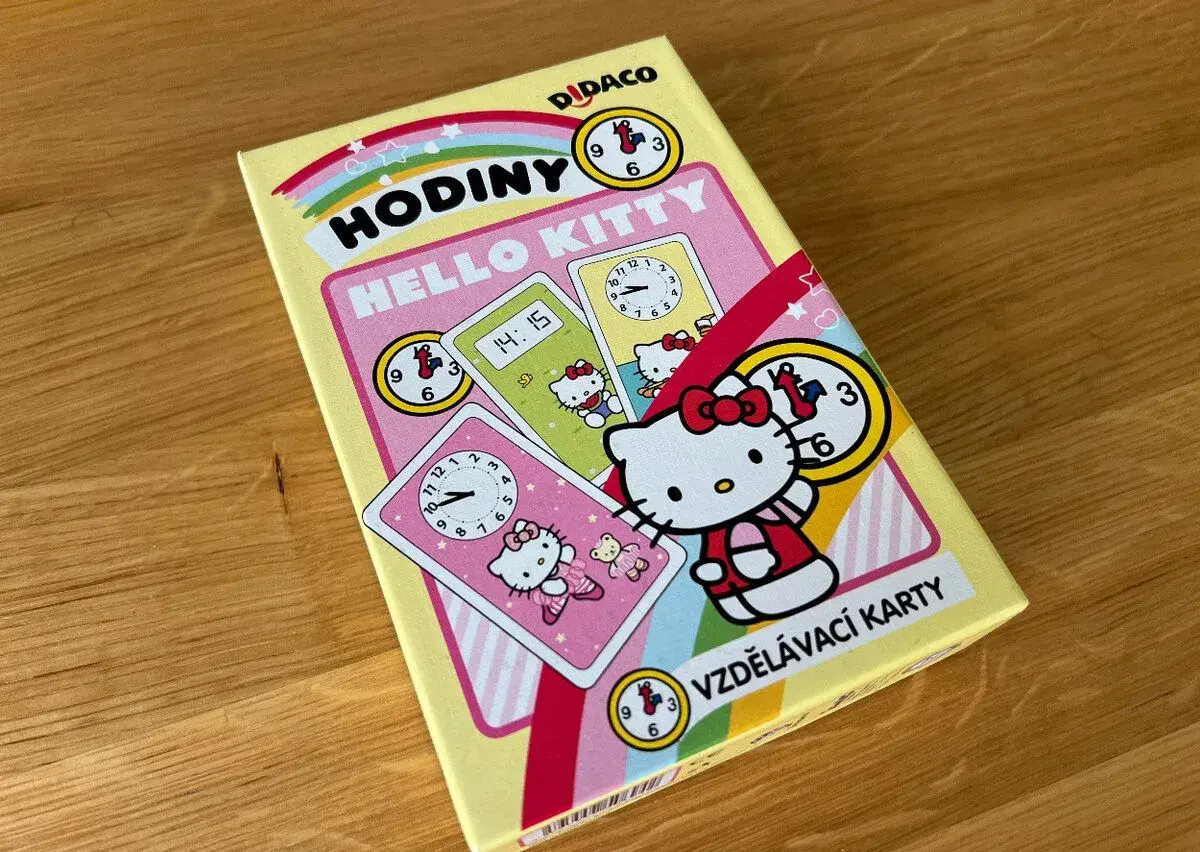 Vzdělávací karty HODINY s Hello Kitty