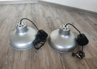 Stropní industriální svítidlo / lampa IKEA (stříbrná, 2 ks)