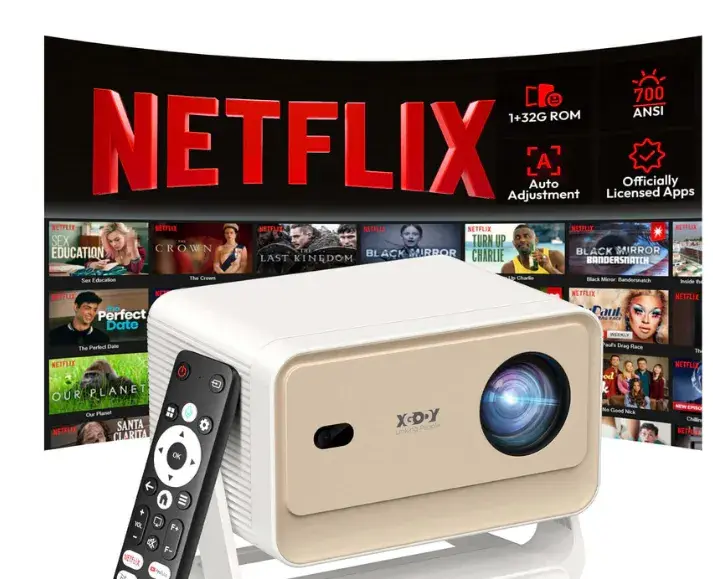Přenosný projektor Gimbal N6 Pro s nativním rozlišením 1080P