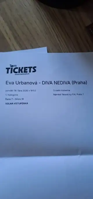 Eva Urbanová - DIVA NEDIVA - rezervace