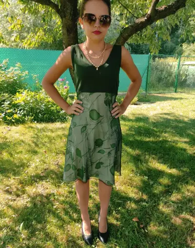 Podzimní šaty- vel.M,zn.H&M