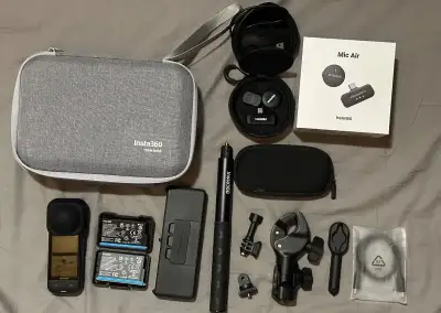 Insta360 X5 + příslušenství a Insta360 Mic Air