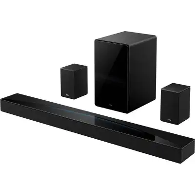 Soundbar TCL Q85HE 7.1.4 860W, Dolby Atmos, zadní repro