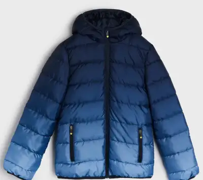 ☘️ Klučičí MODRÁ OMBRE BUNDA přechodová vel. 152 ☘️