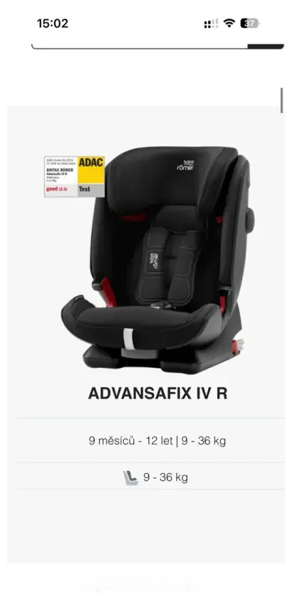 Britax Römer Autosedačka Advansafix IV R, Cosmos Black