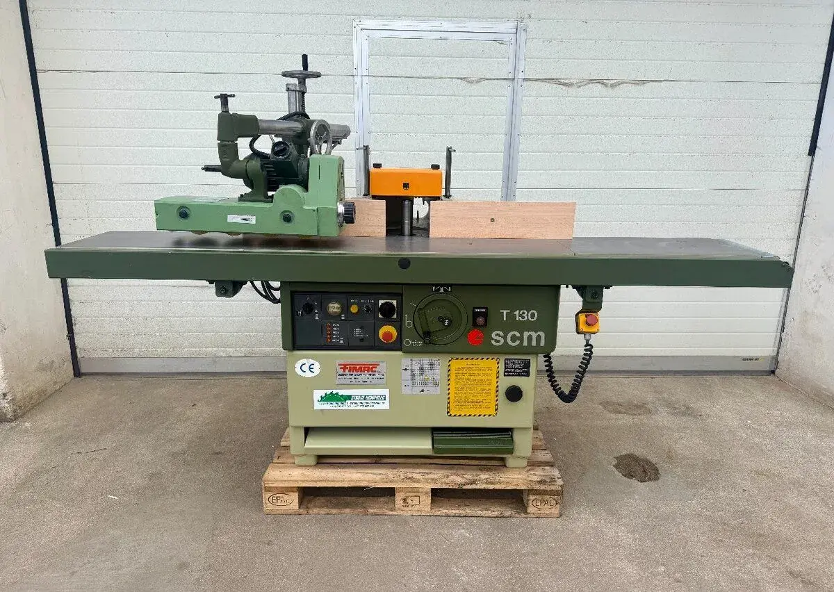 spodní frézka SCM T130LL + podavač materiálu MASTERWOOD 4V