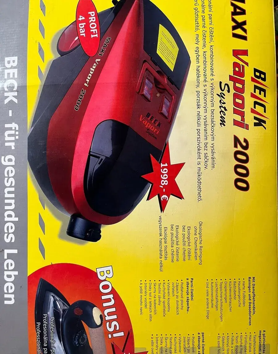 Parní čistič a vysavač Beck Maxi Vapori 2000