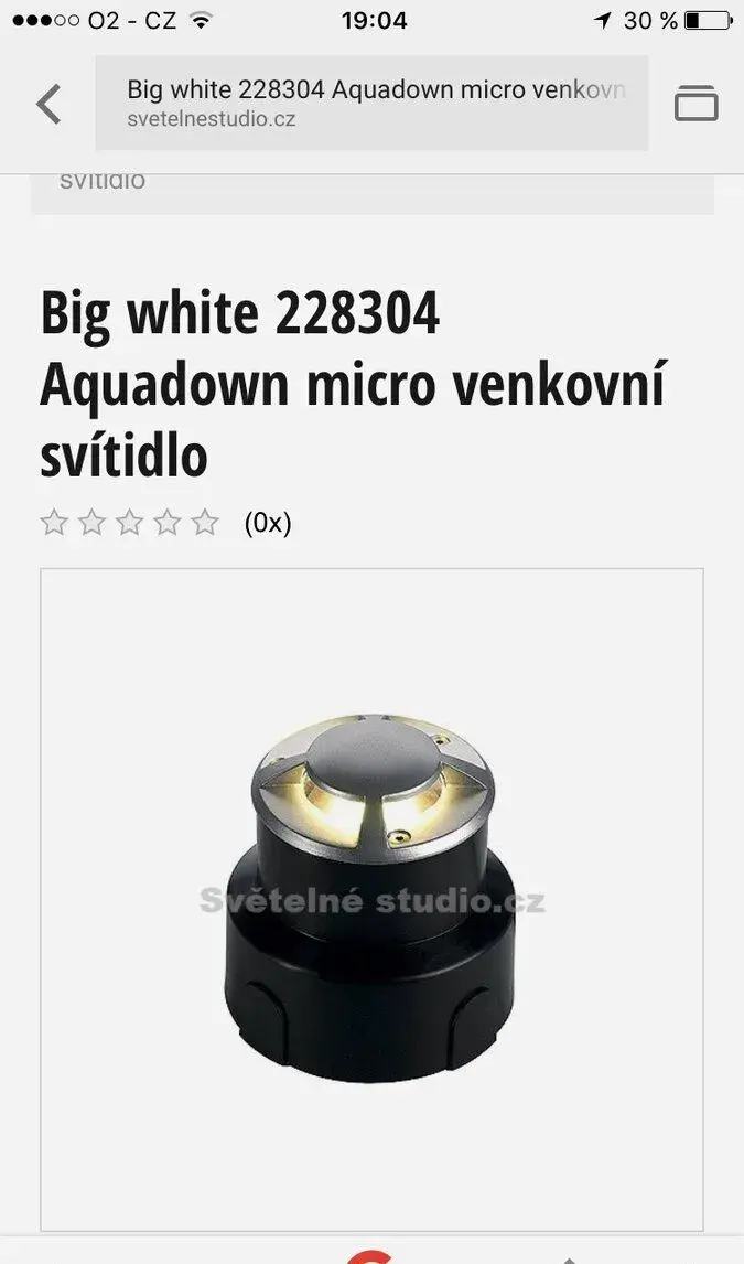 Venkovní zápustné LED svítidlo