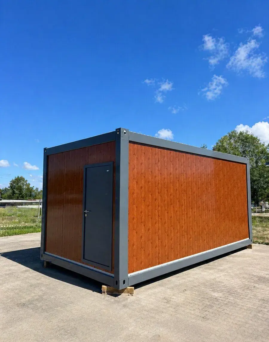 STAVEBNÍ KONTEJNER / UNIMOBUŇKA 6 × 3 m – dřevěný, antracit